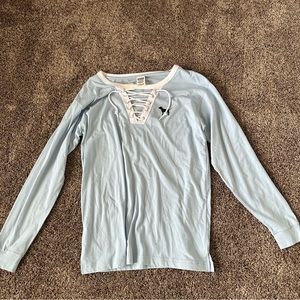 pink long sleeve top